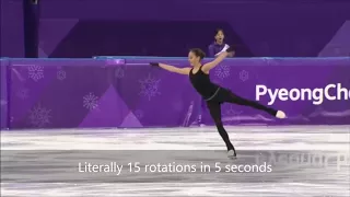 Alina Zagitova 3 3 3 3 3 practice at PyeongChang 2018