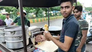 Chicken fry roll street food | egg roll street food India | Indian Street Food | Delhi Street Food