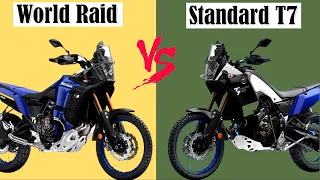 WHICH IS BETTER!! 2023 Yamaha Ténéré 700 World Raid VS Standard T7(2023)