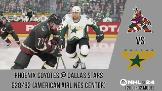 Phoenix Coyotes @ Dallas Stars G28 NHL 24 (2001-02 mode)