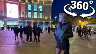 360° VR NIGHT SPB ATMOSPHERE 🇷🇺 Walking St. Petersburg Ligovsky Prospekt - ⁴ᴷ