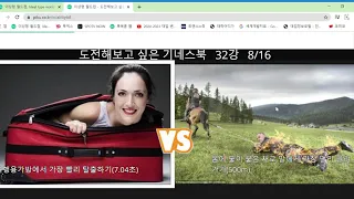 러키덴의 이상형 월드컵 도전해보고 싶은 기네스북 1편