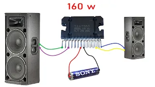 How To Make Simple 160w Amplifier TDA7388 . Step By Step