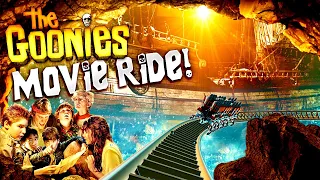 THE GOONIES!!! Backlot Movie Roller Coaster & Dark Ride! (POV) [CC]