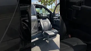 BraunAbility Evo Turning Automotive Seat installed in Ford F250 with the Original Factory Seat