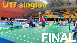 FINAL | YONEX-SUNRISE INDIA SUB JUNIOR BADMINTON RANKING TOURNAMENT GOA GNANA DATTU V/S SURYAKSH