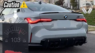 STRAIGHT PIPED BMW G82 M4 TOO LOUD FOR THE STREETS!