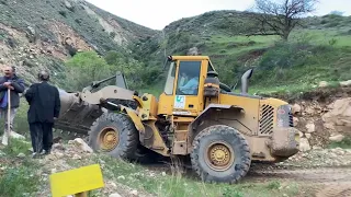 "The joy and peace of making the road with the villagers and with the help of the road department"