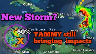 A New Caribbean storm could quickly form, Hurricane TAMMY’s final impacts to the Lesser Antilles