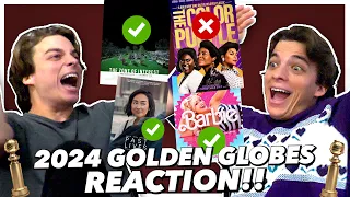 2024 Golden Globe Nominations REACTION!! (they're actually good??)