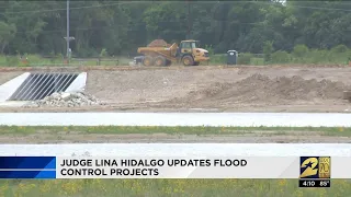 Judge Lina Hidalgo updates flood control projects