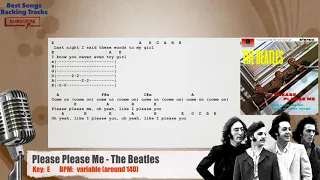 🎙 Please Please Me - The Beatles Vocal Backing Track with chords and lyrics