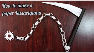 How to make a paper Kusarigama