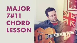 🔴Major 7#11 jazz guitar chord lesson 🎸