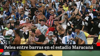 Batalla campal en el Maracaná entre barras de Argentina y Brasil | El Espectador