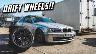 BMW E46 DRIFT CAR GETS NEW ALLOYS!! *REFURB!*