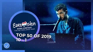 TOP 50: Most watched in 2019: 10 TO 1 - Eurovision Song Contest