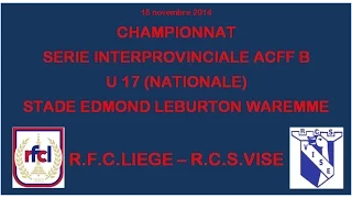 Résumé U17 RFC Liège Visé