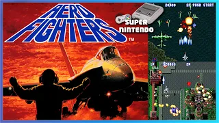 Aero Fighters - Super Nintendo (SNES) gameplay on Mister FPGA