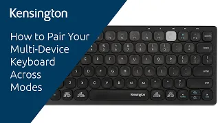 How to Connect the Multi-Device Dual Wireless Compact Keyboard through Different Modes?