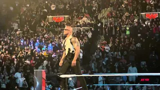 THE ROCK ENTRANCE AT WWE RAW BROOKLYN