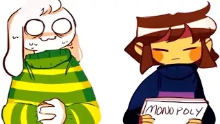 Asriel & Frisk's monopoly game doesn't go well. (Undertale Comic & Animation Dubs)