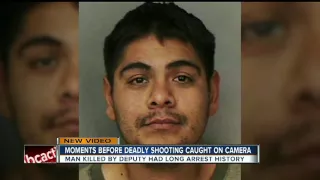 Moments before deadly shooting caught on camera