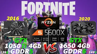 Fortnite - GTX 1050Ti vs GTX 1650 | Ryzen 5 5600x - FPS Test