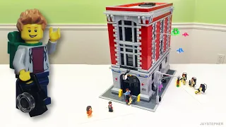 LEGO Ghostbusters Firehouse Headquarters Unboxing & Exploration 75827