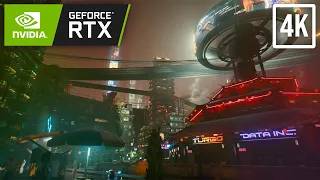 Cyberpunk 2077 | Free Roam Walking Through Night City Streets | PC RTX ULTRA