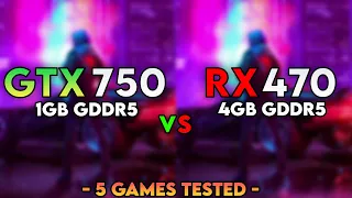 GTX 750 Vs Rx 470 - How Big Is the Difference? - 5 Games Tested