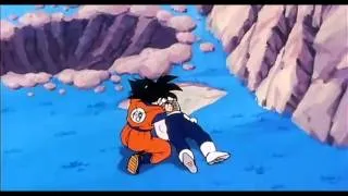 Goku Buries Vegeta