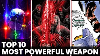 Top 10 Most Powerful Weapons In The Marvel Universe ! (updated list 2023) Explained In HINDI