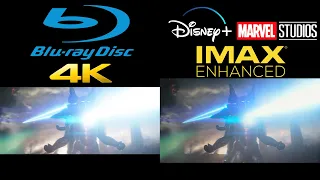 Avengers: Endgame Disney+ IMAX Enhanced vs 4K Blu-ray vs Blu-ray (HDR version)