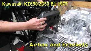 Kawasaki KZ650/Z650 B1 1977 - Airbox and brackets  - Part 82