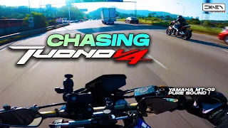 CHASING TUONO V4 ! Yamaha MT-09 + Yoshimura R55 Pure Sound [4K]