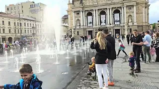 Lviv City Waiting Tour Spring 2024 - 4K HDR / Львів, віртуальна прогулянка по проспекту Свободи