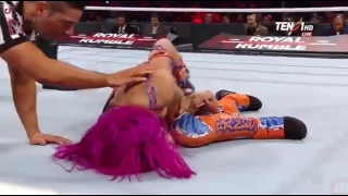 Royal Rumble Kickoff 1-29-2017  Sasha Bank Vs Nia Jax Full Match HD