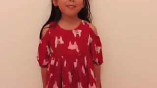 2018 message to Santa Claus from 5 years old