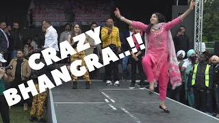 GIRL DOES CRAZY BHANGRA....!!!!  .....at Southall Mela - May 2022 - MUST WATCH..!