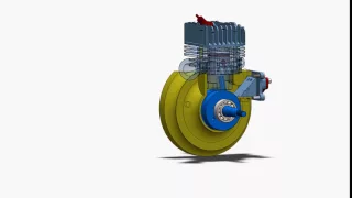Solidworks - Two Stroke Engine movement