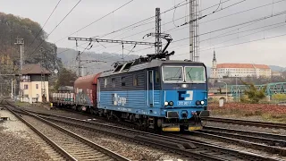 Vlaky/Trains at Děčín hl.n. 09.11.22