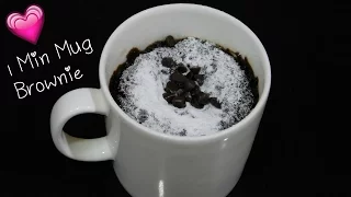 1 Minute Mug Brownie in Microwave ✨ Eggless Mug Brownie Recipe, Mug Brownie in Microwave