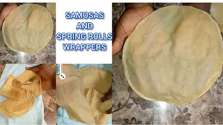 How to make Samosa and Spring rolls wrappers in 2 ways using the dough method #mfalh #thvc