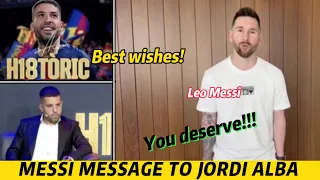 Messi’s Heartfelt Message to Jordi Alba in a Farewell Ceremony | Best Friends