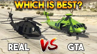 GTA 5 ONLINE ANNIHILATOR STEALTH VS REAL UH-60 BLACK HAWK " WHICH IS BEST?