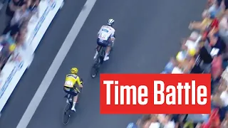 Jonas Vingegaard & Tadej Pogacar BATTLE For Precious Seconds To End Stage 14 At Tour de France 2023