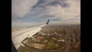 Flight Landing of Boeing 737 at Jorge Newbery Airport (AEP), Buenos Aires (Argentina)