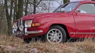 Winter driving a 1971 Saab 96 in excellent condition!