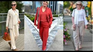 FASHIONABLE TROUSERS SPRING - SUMMER 2024 FOR WOMEN OVER 50